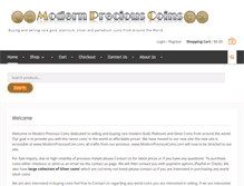 Tablet Screenshot of modernpreciouscoin.com